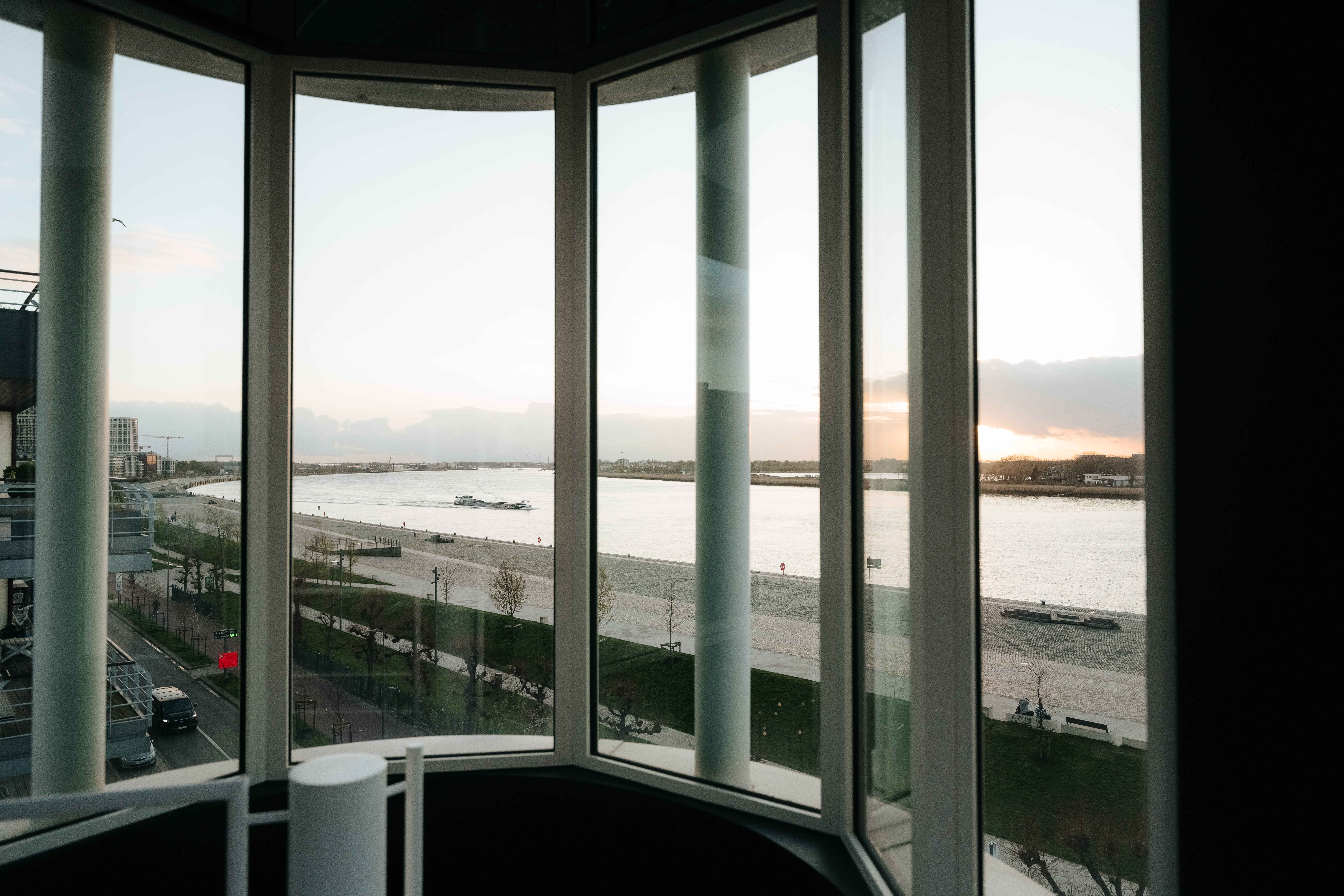 Uitzicht op de Schelde vanuit het ZebraHuis